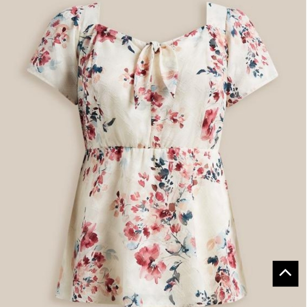 NWT Torrid Chiffon Fit and Flare Blouse